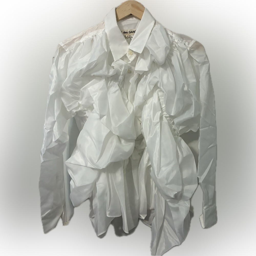 CDG - Rouched Bubble Blouse - Small